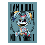 Rabbit Doll Logo PNG Vector