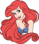 The Little Mermaid - Ariel Logo PNG Vector