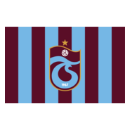 Trabzonspor Bayrak Dikey Çubuklu Tasarımı Altın Logo PNG Vector