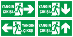 Yangın Çıkışı Tabelası Logo PNG Vector