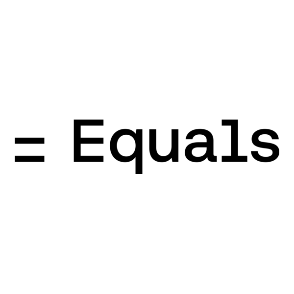 Equals Logo PNG Vector