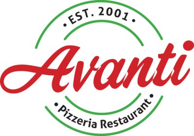 Avanti Pizzeria Restaurant Logo PNG Vector