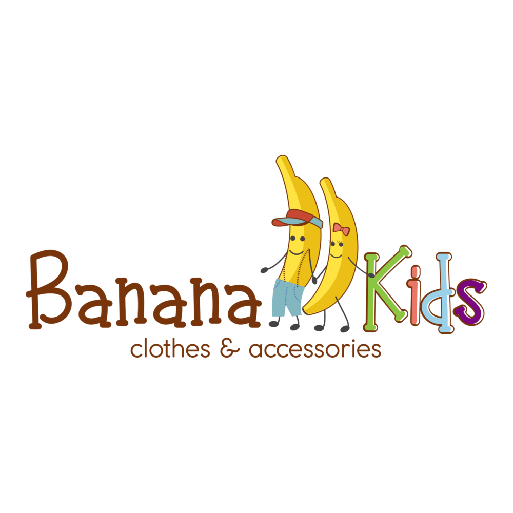 Banana Kids clothes & accesories Logo PNG Vector