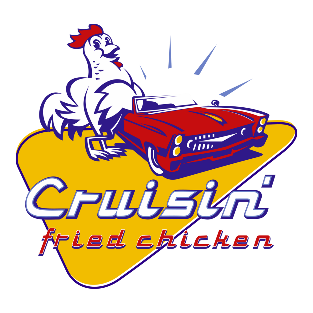 Cruisin' Fried Chicken Logo PNG Vector