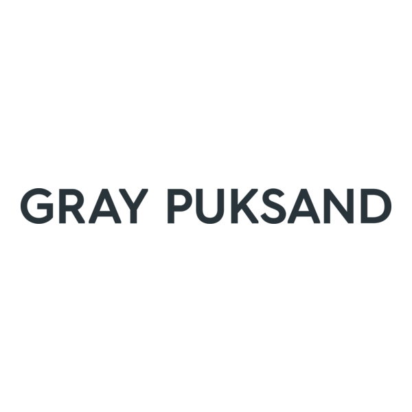 Gray Puksand Logo PNG Vector