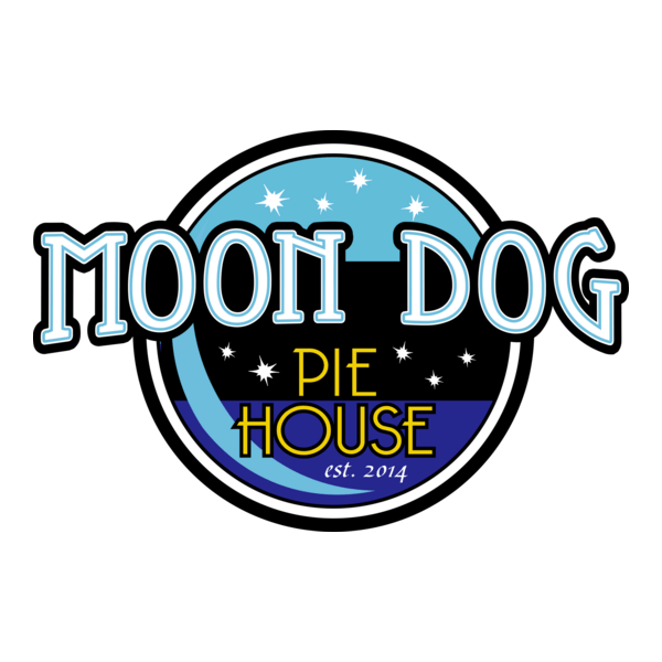 Moon Dog Pie House Logo PNG Vector