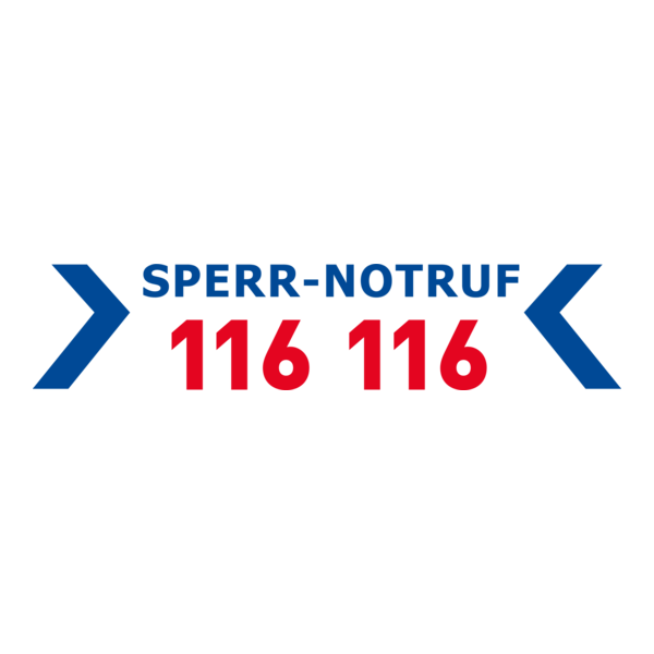 Sperr-Notruf 116 116 Logo PNG Vector