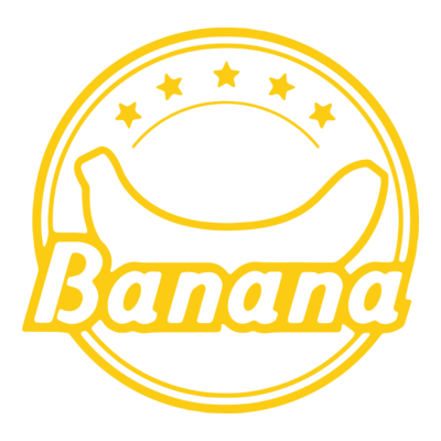 Banana Logo PNG Vector