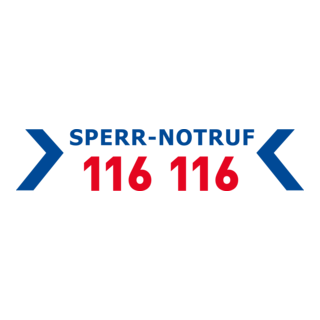 Sperr-Notruf 116 116 Logo PNG Vector