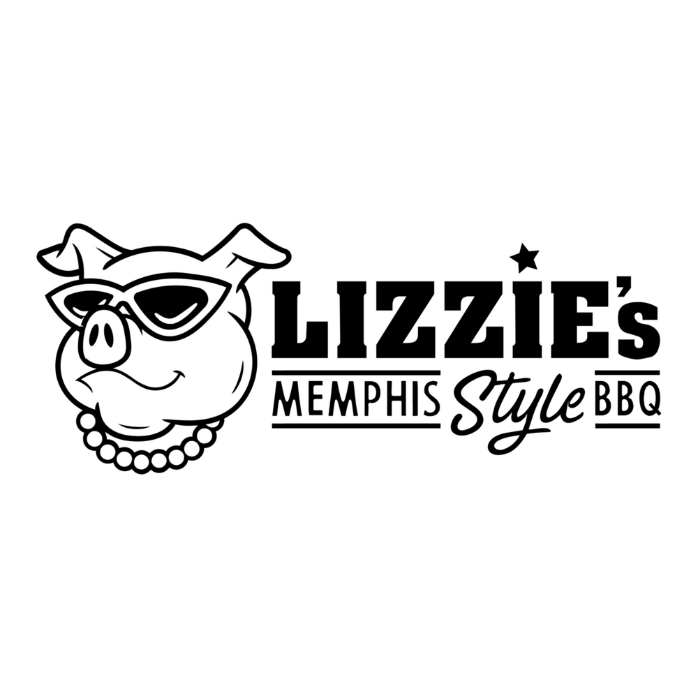 Lizzie’s Memphis Style BBQ Logo PNG Vector