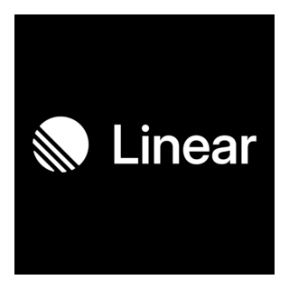 Linear App Wordmark Light Logo PNG Vector