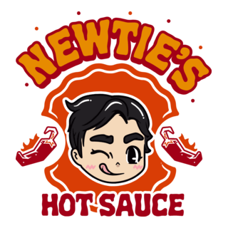 Newtie's Hot Sauce Logo PNG Vector