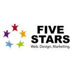 Five Stars Digital Agency Logo PNG Vector