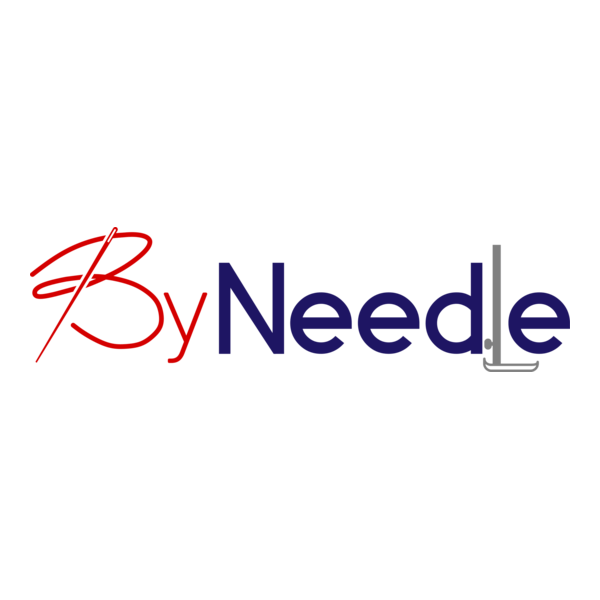 By Needle Textile and WorkWear Logo PNG Vector
