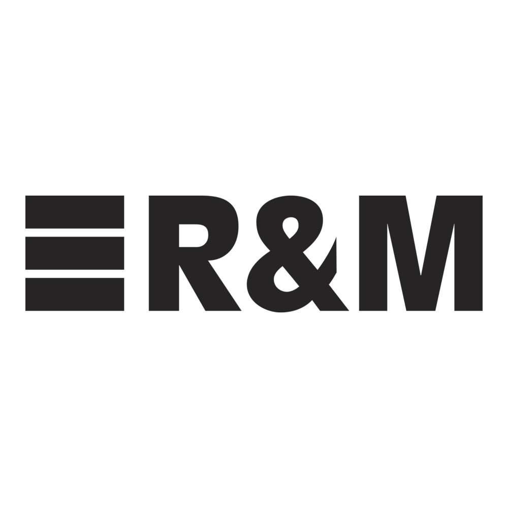 R&M - Reichle & De-Massari AG Black Logo PNG Vector