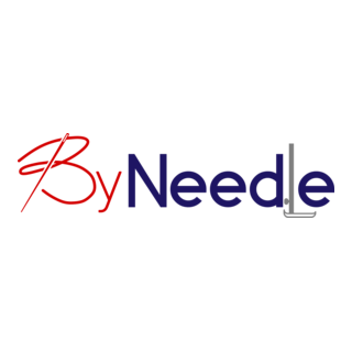 By Needle Textile and WorkWear Logo PNG Vector