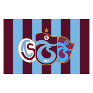 Trabzonspor Bayrak Geçmişi Altın Konturlu Bayrak Logo PNG Vector