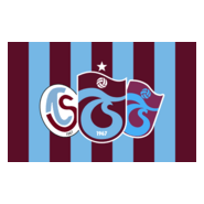 Trabzonspor Bayrak Geçmişi Beyaz Konturlu Bayrak Logo PNG Vector