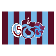 Trabzonspor Geçmişi Beyaz Konturlu Bayrak Logo PNG Vector