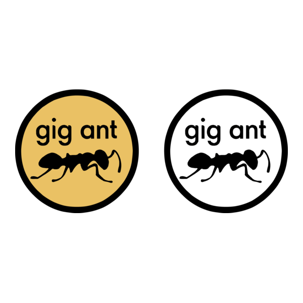 Gig Ant Promotion Logo PNG Vector
