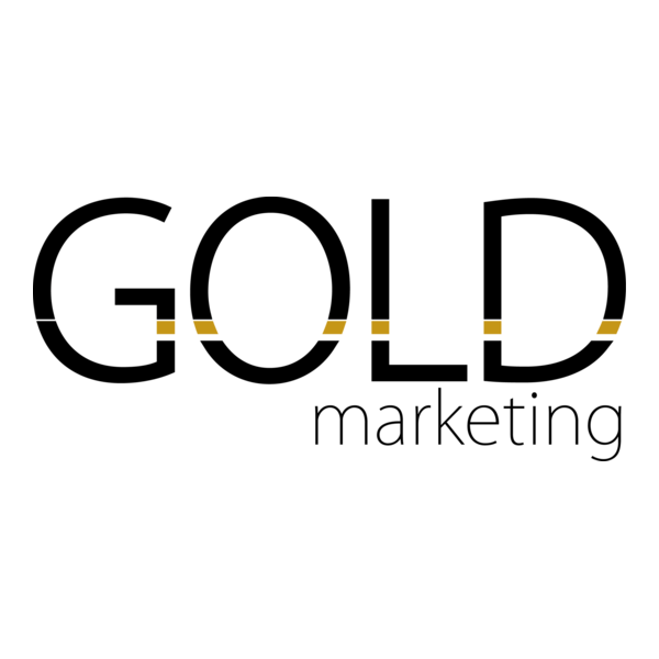Gold Marketing Logo PNG Vector