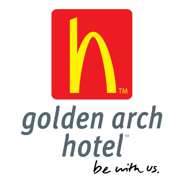 Golden Arch Hotel Logo PNG Vector