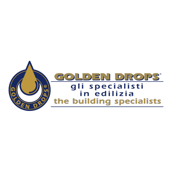 Golden Drops Logo PNG Vector