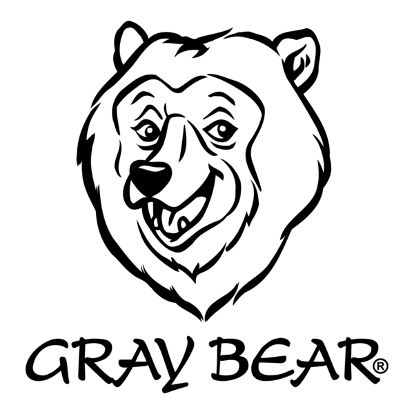 Gray Bear Logo PNG Vector