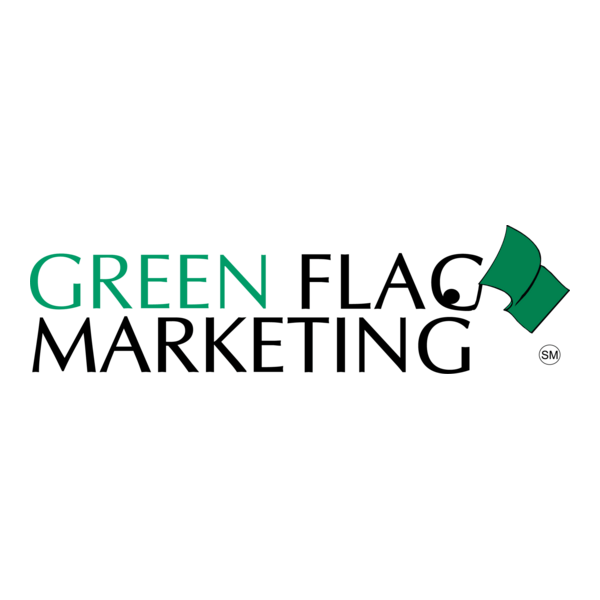 Green Flag Marketing Logo PNG Vector