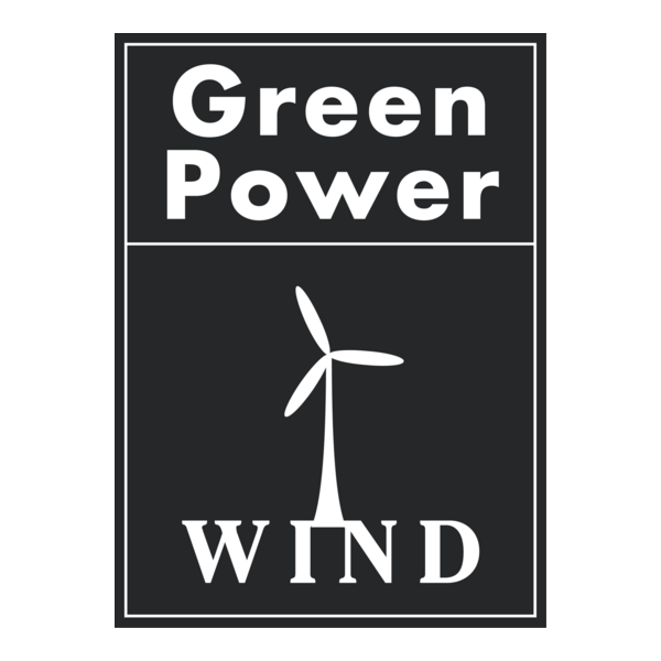 Green Power Wind Logo PNG Vector