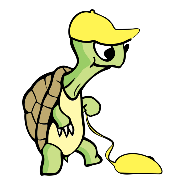 Green Turtle Logo PNG Vector