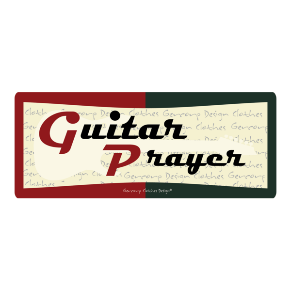 Guitar Prayer Logo PNG Vector