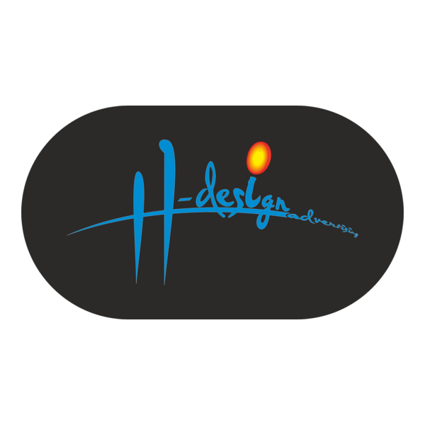 H Design Advertising Logo PNG Vector