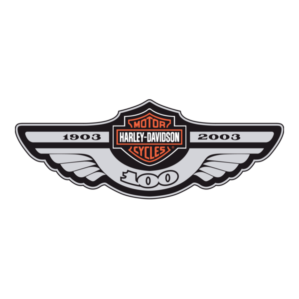 Harley Davidson 100th Logo PNG Vector
