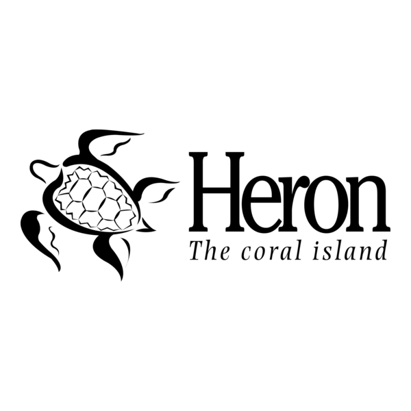 Heron The coral island Logo PNG Vector