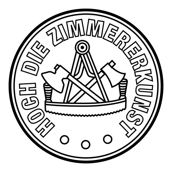 Hoch Die Zimmererkunst black Logo PNG Vector