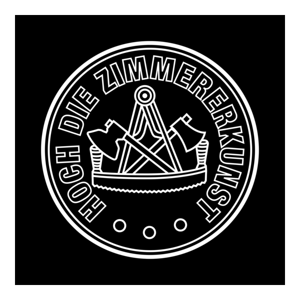 Hoch Die Zimmererkunst White Logo PNG Vector