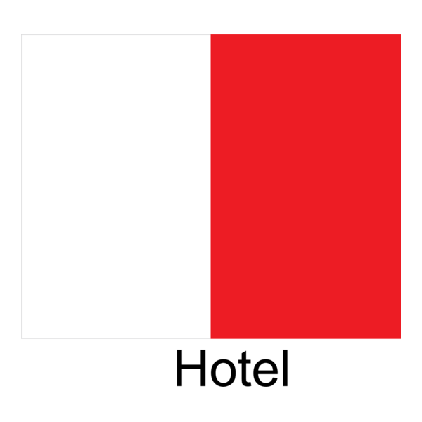 Hotel Flag Logo PNG Vector