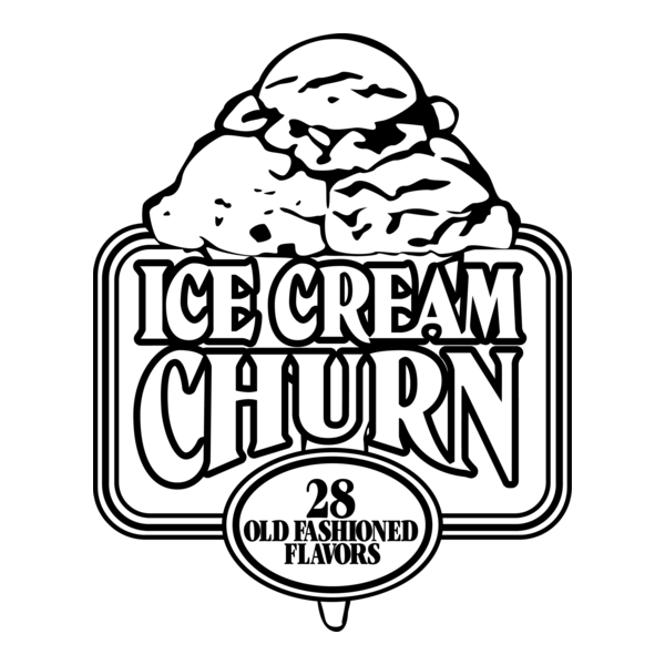Ice Cream Churn Logo PNG Vector