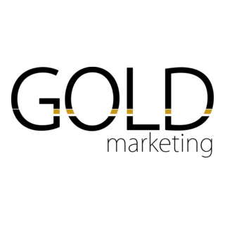 Gold Marketing Logo PNG Vector