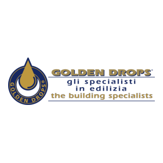 Golden Drops Logo PNG Vector