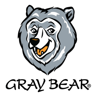 Gray Bear Logo PNG Vector