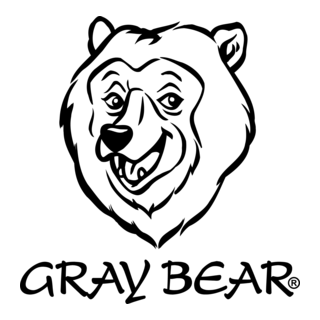 Gray Bear Logo PNG Vector