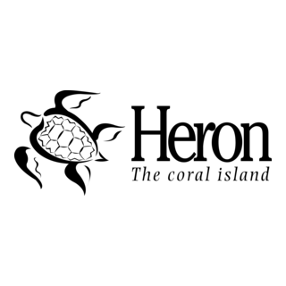 Heron The coral island Logo PNG Vector