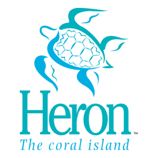 Heron The coral island Logo PNG Vector