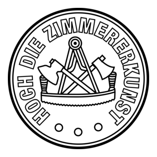 Hoch Die Zimmererkunst black Logo PNG Vector