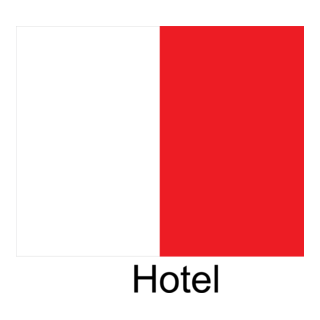 Hotel Flag Logo PNG Vector