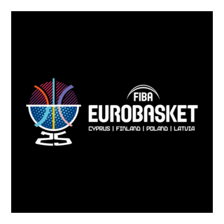 FIBA EuroBasket 2025 White Logo PNG Vector