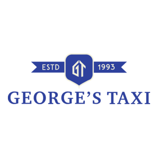 George's Taxi Logo PNG Vector