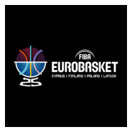 FIBA EuroBasket 2025 White Logo PNG Vector